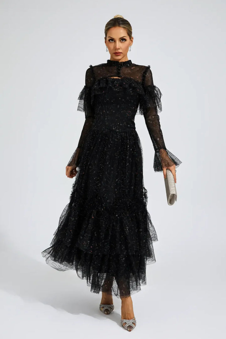 Cristal Elegant Mesh Dress