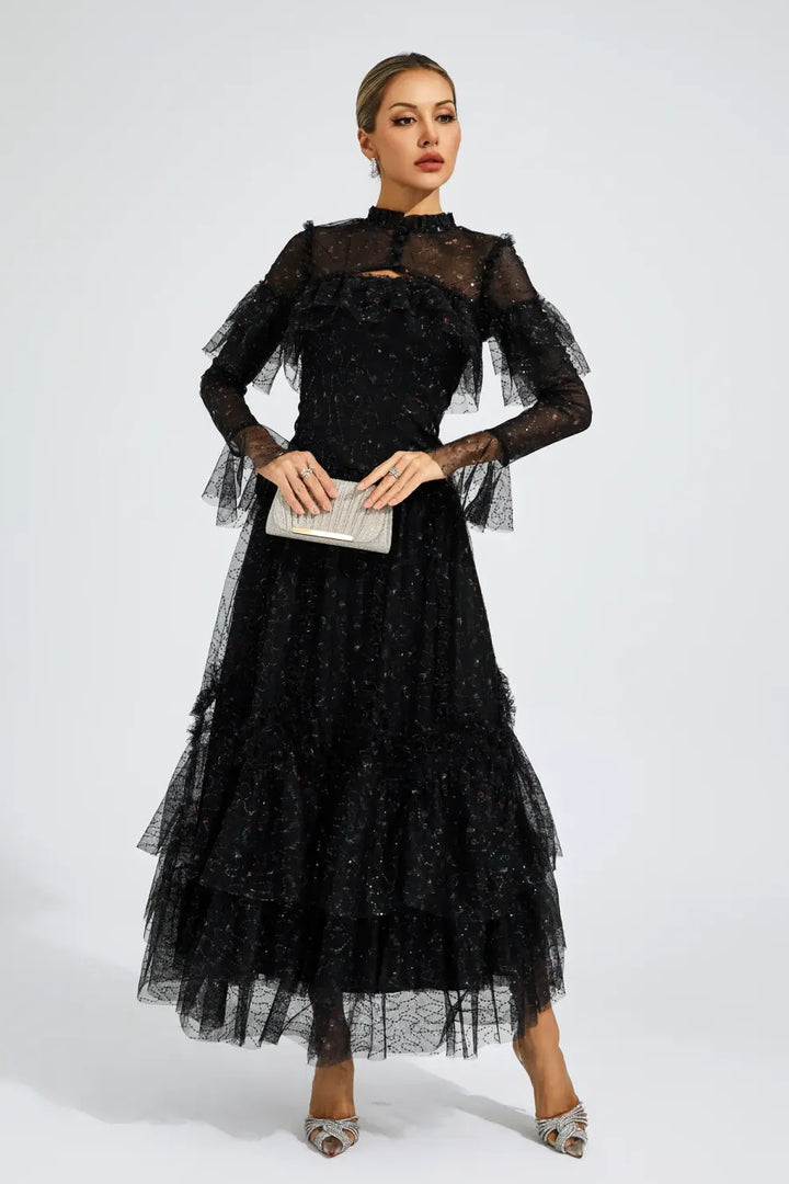 Cristal Elegant Mesh Dress