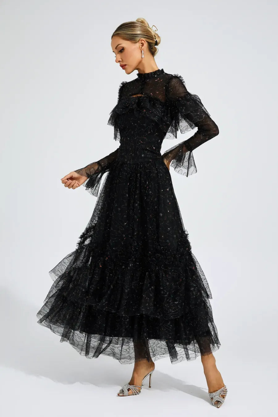 Cristal Elegant Mesh Dress