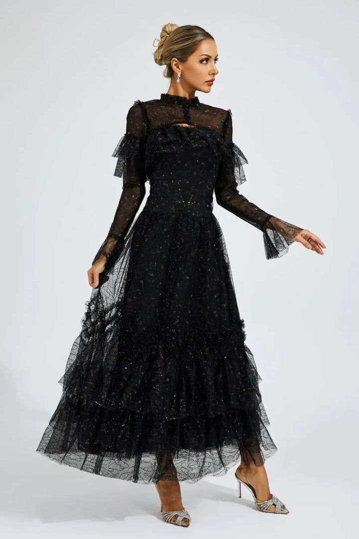 Cristal Elegant Mesh Dress