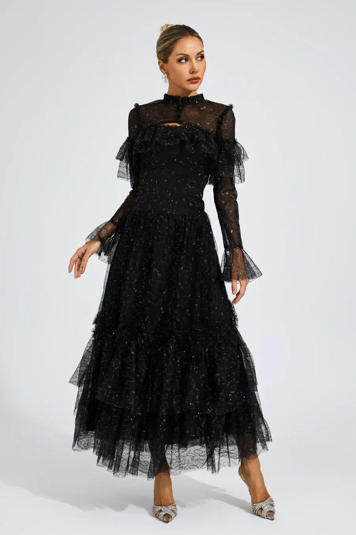 Cristal Elegant Mesh Dress