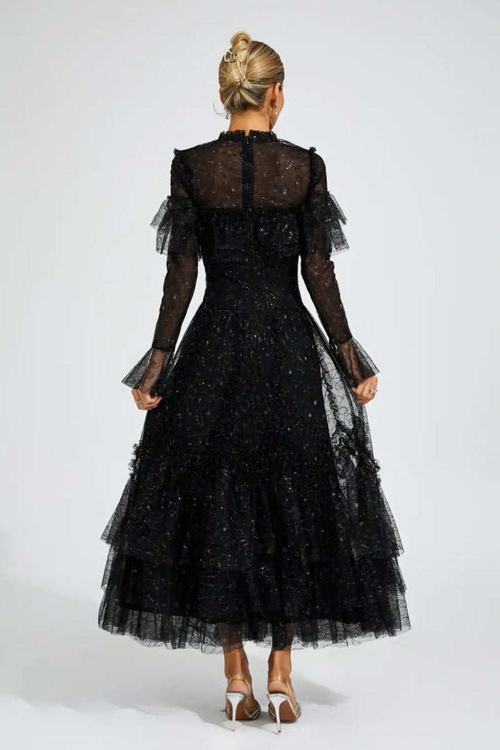 Cristal Elegant Mesh Dress