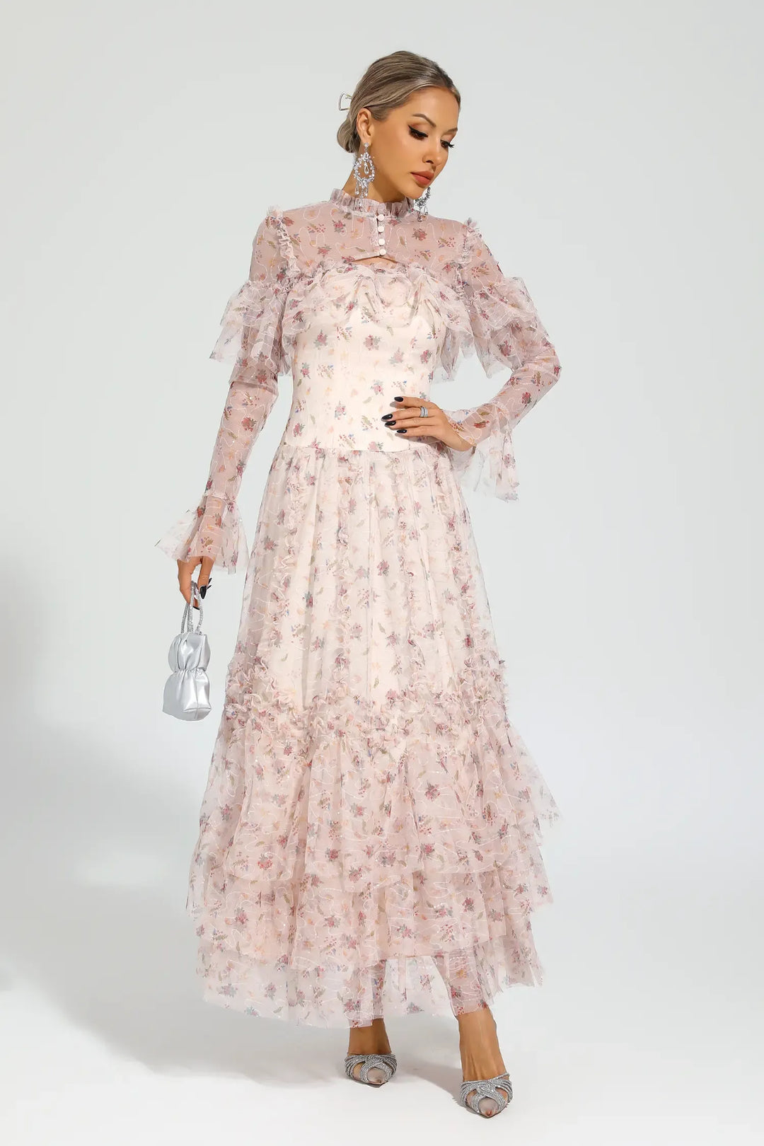 Cristal Elegant Mesh Dress