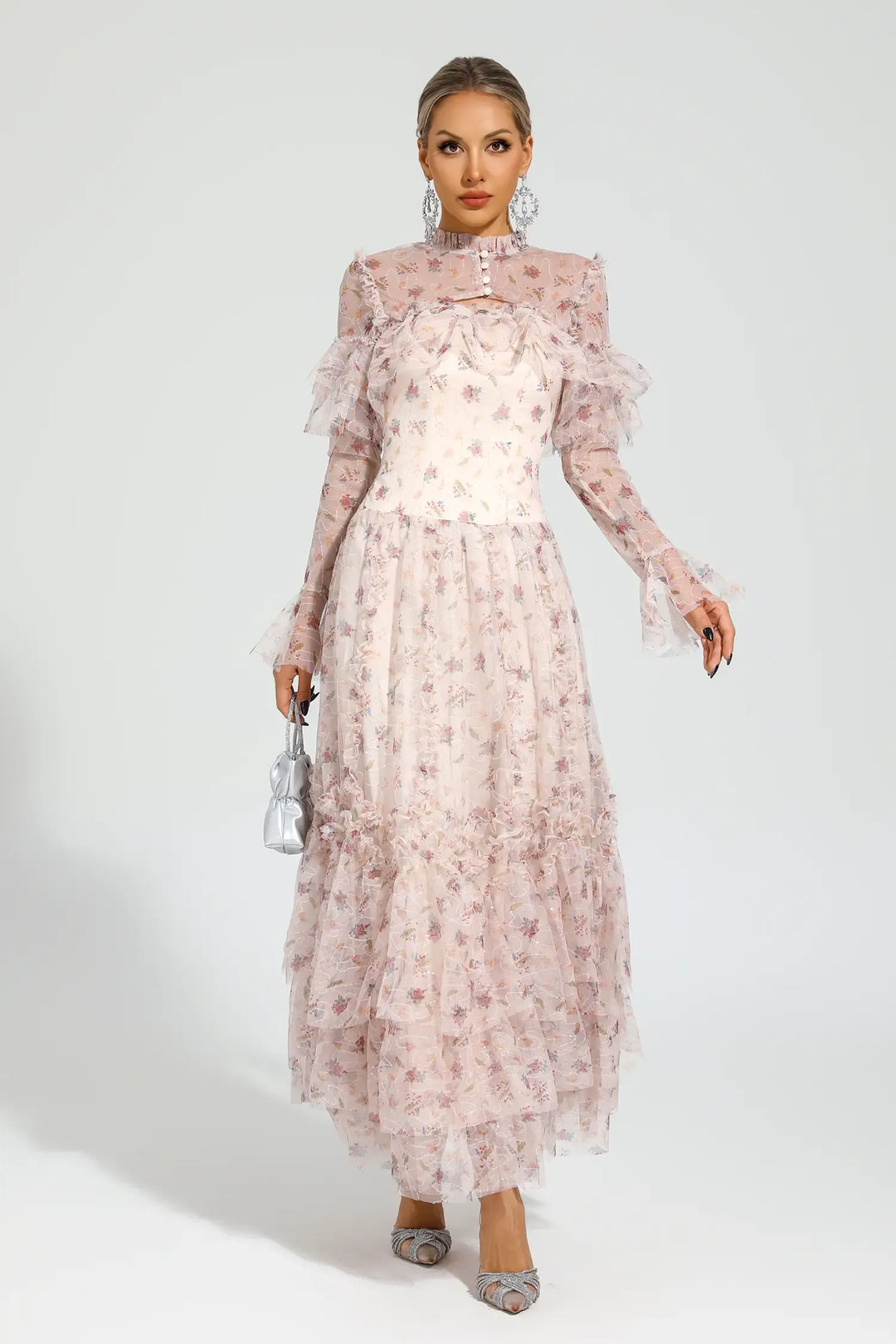 Cristal Elegant Mesh Dress