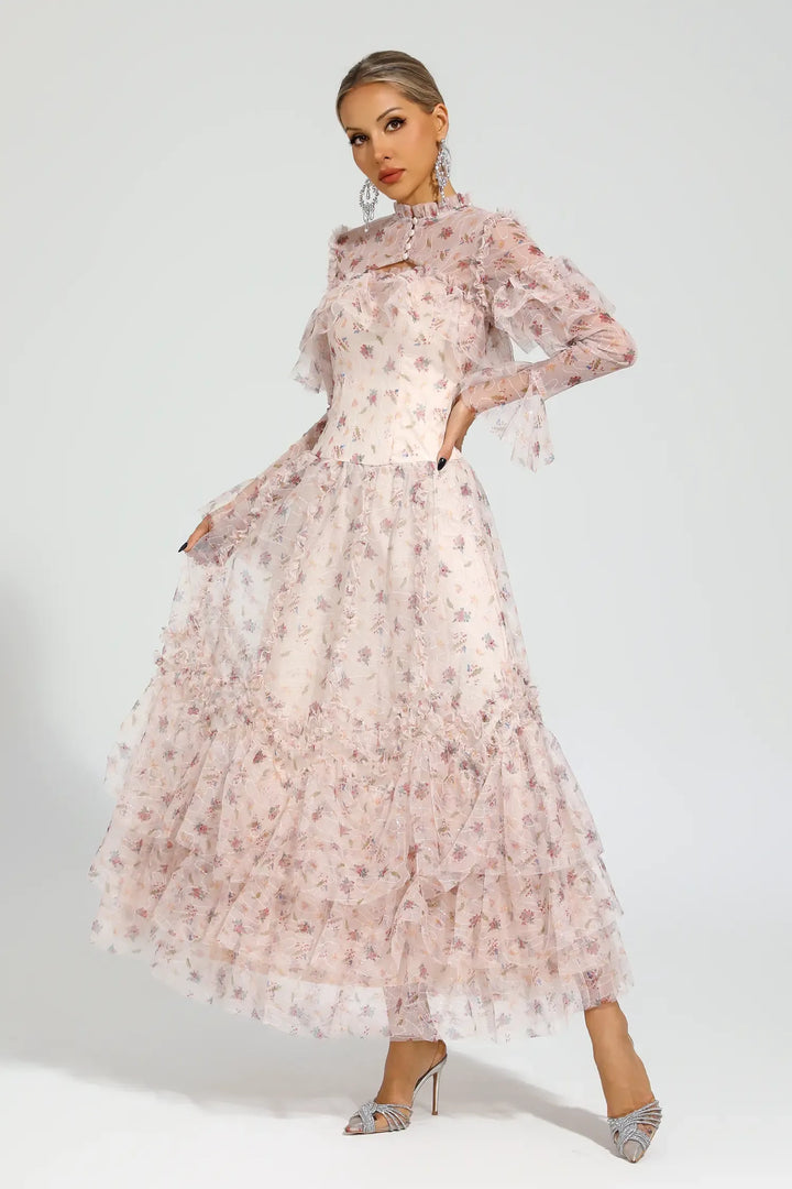 Cristal Elegant Mesh Dress