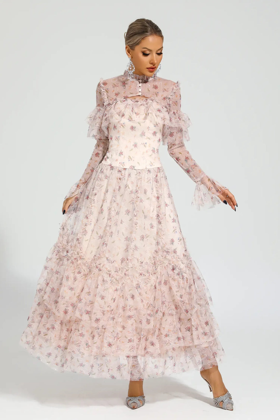 Cristal Elegant Mesh Dress