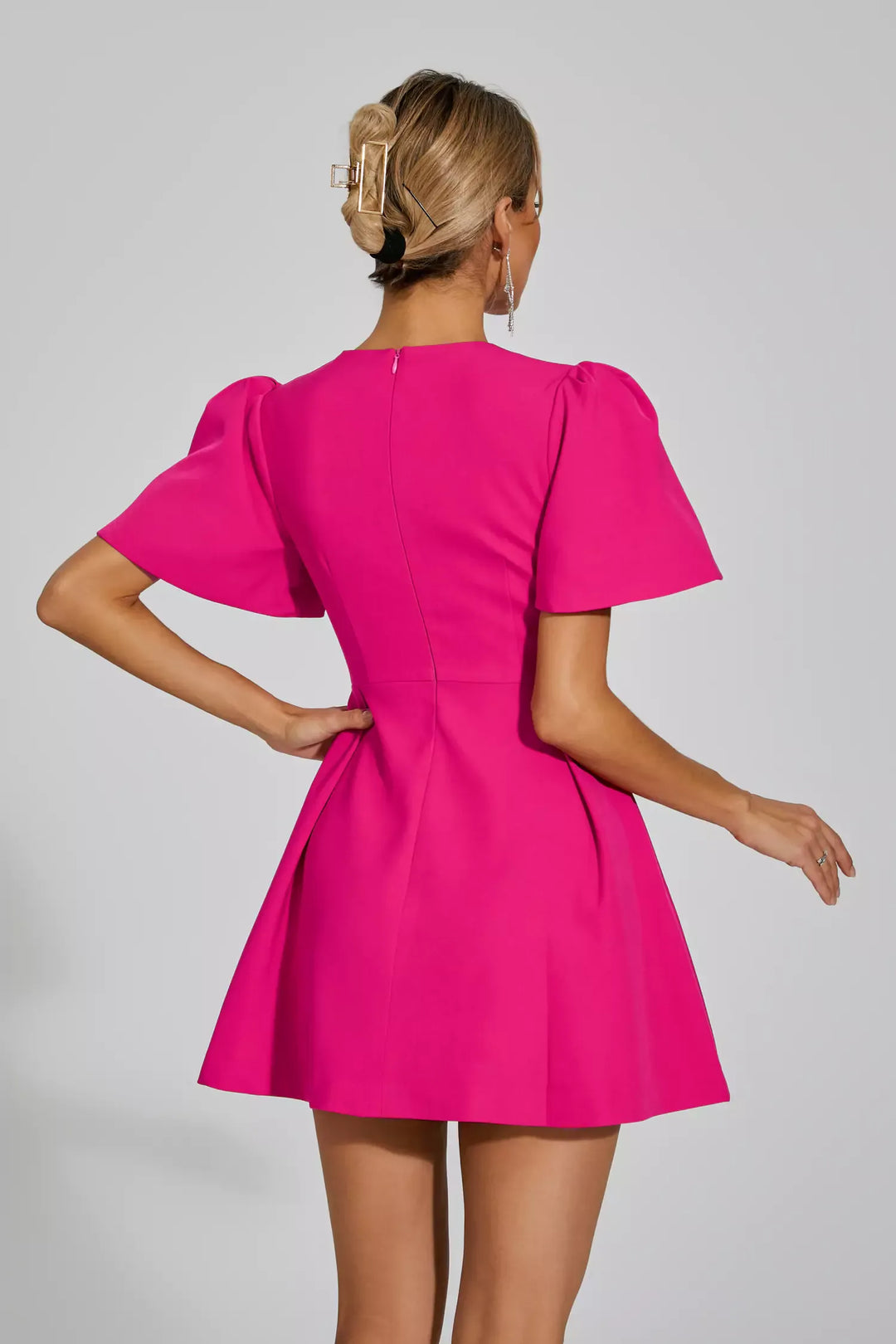 Chiara - Flared Sleeves Mini Dress