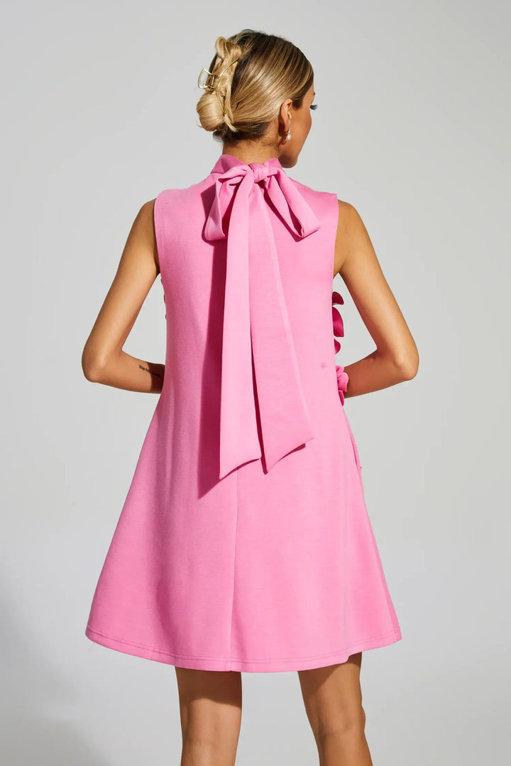 Rose Flower Mini Dress